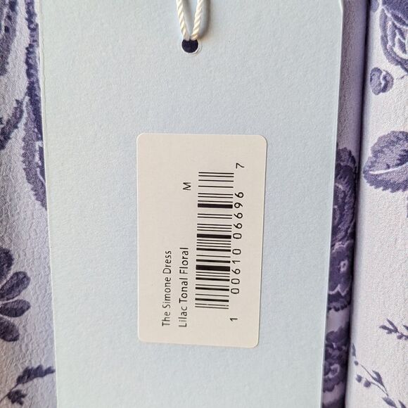 Hill House Ditzy‎ Floral Maxi Dress Simone Lilac Floral Crepe Sz M NWT - Picture 10 of 14